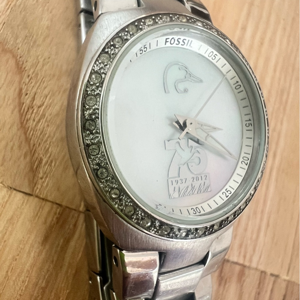 Fossil Ducks Unlimited 75th Anniversary Special Edition Watch New Battery View 6